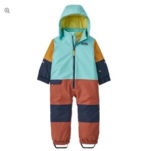 Patagonia Snow Pile Snowsuit, Dried Mango Coloblock